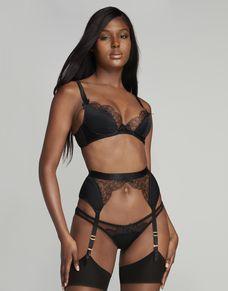 Helene Roll On Suspender in Black | By 