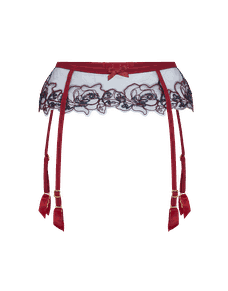 Lindie Suspender Plum/Navy | Agent Provocateur