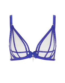 Rubi Plunge Underwired Bra Cobalt/Cobalt | Agent Provocateur