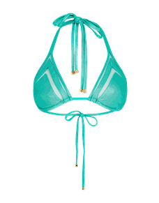 Tora Bikini Top Teal/Gold | Agent Provocateur