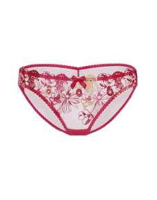 Zuri Full Brief Fuchsia/Red/Gold | Agent Provocateur