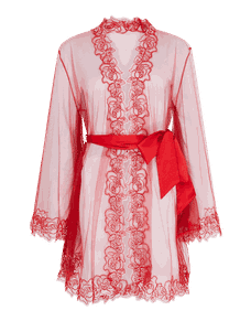 Lindie Short Gown Red/Red | Agent Provocateur