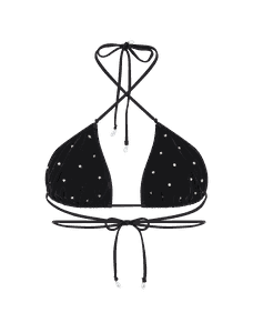 Isameya Bikini Top Black/Iridescent | Agent Provocateur