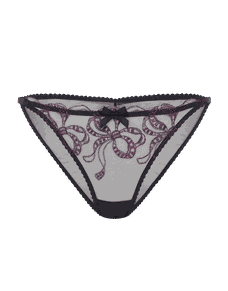 Louella Tanga Brief Black/Pink | Agent Provocateur