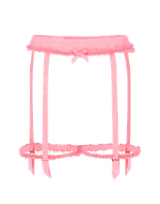 Mimie Suspender Neon Pink | Agent Provocateur