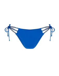 Montie Bikini Bottom Blue/Gold | Agent Provocateur