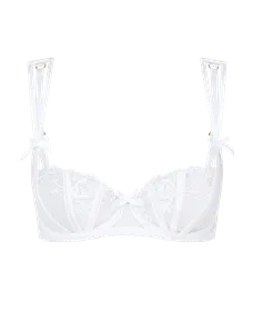 Rosia Balconette Underwired Bra White | Agent Provocateur
