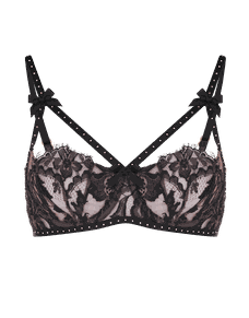 Temptressa High Apex Underwired Bra Mink/Black | Agent Provocateur
