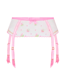 Willowe Suspender Pink/Green | Agent Provocateur