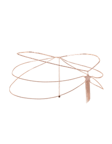 Dustie Belly Chain Rose Gold/Crystal | Agent Provocateur