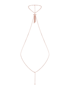 Dustie Body Chain Rose Gold/Crystal | Agent Provocateur