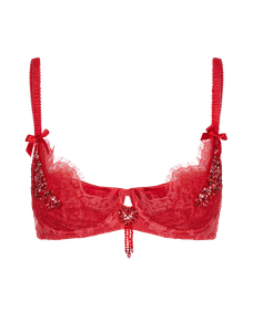 Graicelle Plunge Underwired Bra Red | Agent Provocateur