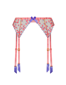 Lissa Suspender Pink/Lilac | Agent Provocateur
