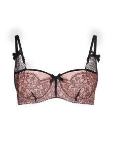 Sammi Balconette Underwired Bra Nude/Black | Agent Provocateur