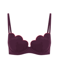 Lorna Cupped Bikini Top Plum | Agent Provocateur