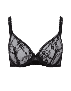 Laily Plunge Underwired Bra Black | Agent Provocateur