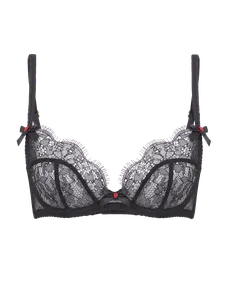 Agent Provocateur Camilla Waspie In Black Chantilly Leavers Lace