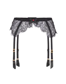 Lorna Lace Suspender Black | Agent Provocateur
