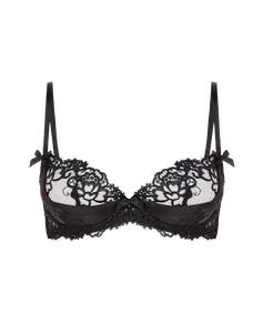 Dioni Plunge Underwired Bra Black | Agent Provocateur