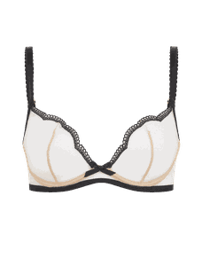 Kay Plunge Underwired Bra Black | Agent Provocateur