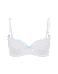 Claira Plunge Underwired Bra White | Agent Provocateur