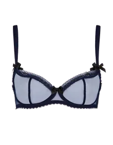 Claira Plunge Underwired Bra Navy/Black | Agent Provocateur