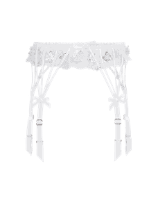 Skylee Suspender White/Silver | Agent Provocateur