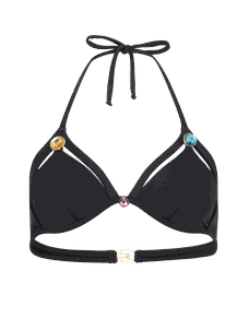 Jema Bikini Top Black/Multi | Agent Provocateur