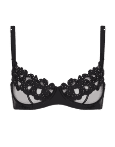 Angelinna Demi Cup Underwired Bra Black | Agent Provocateur