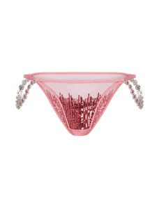 Calista Brazilian Brief Pink/Silver | Agent Provocateur