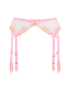 Tessy Suspender Pink/Sand | Agent Provocateur