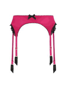 Sloane Suspender Fuchsia/Black | Agent Provocateur