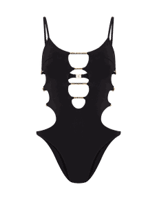 Christiana Swimsuit Black/Gold | Agent Provocateur