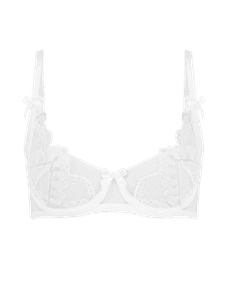 Alysia Balconette Underwired Bra White | Agent Provocateur
