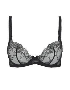Isedora Plunge Underwired Bra Black | Agent Provocateur