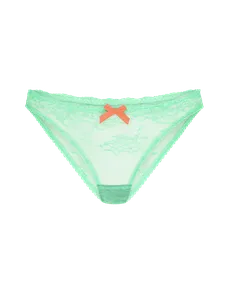 Isedora Full Brief Green/Neon Orange | Agent Provocateur