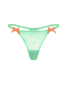 Isedora Thong Green/Neon Orange | Agent Provocateur