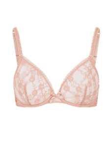 Laily Plunge Underwired Bra Pale Praline | Agent Provocateur