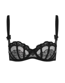 Mariann Balconette Underwired Bra Black | Agent Provocateur