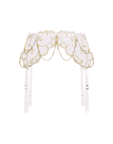Velvetta Suspender Pearl | Agent Provocateur