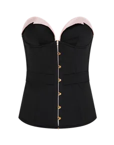 Honie Corset Black/Baby Pink | Agent Provocateur