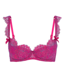 Emiliana Balconette Underwired Bra Magenta/Blue | Agent Provocateur
