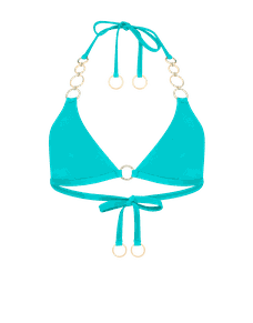 Lustia Bikini Top Turquoise/Gold | Agent Provocateur