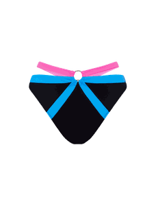 Imizia Bikini Bottom Black/Blue/Pink | Agent Provocateur