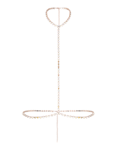 Zaylee Body Chain Iridescent/Rose Gold | Agent Provocateur
