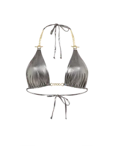Antronella Bikini Top Silver/Gold | Agent Provocateur