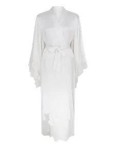 Christi Long Kimono White/White | Agent Provocateur