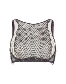 Chrystelle High Neck Underwired Bra Silver/Clear | Agent Provocateur