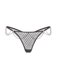 Chrystelle Trixie Thong Silver | Agent Provocateur