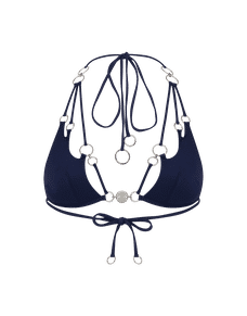 Davine Bikini Top Navy/Silver | Agent Provocateur